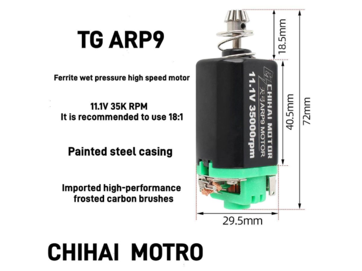 CHIHAI HIGH SPEED MOTOR (BLACK/GREEN)